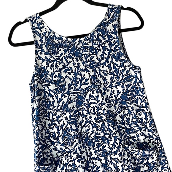 LILY PULITZER | NWOT KRISTEN FLOUNCE DRESS KRILLEN IT NAVY & WHITE | EXTRA SMALL - Picture 2 of 12